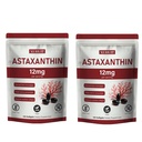 Astaxanthin 12mg Softgels | Estratto botanico naturale di Algae-Derived (Haematococcus pluvialis) | Facile rondine, Non OGM, 120 conte per borsa (2)