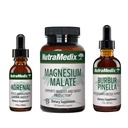 NutraMedix Energy Set - Kit 3-Piece Include estratti di Astragalus, Rhodiola, Ginseng & Schisandra, Burbur-Pinella Detox Drops & Magnesium Malate Capsules for General Wellness