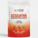 Astaxanthin 12mg - Antioxidante Ergänzung von Microalgae, 120 Softgel für Augen-, Haut- und Wellness-Unterstützung