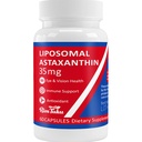35mg Liposomal Astaxanthin Supplement - Leistungsstarke Antioxidante Unterstützung für Haut, Gelenk- und Augengesundheit - Natürliche Anti-Aging-Formel mit reinem Astaxanthin - Vegan, Non-GMO, 60 Kapseln
