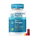 SmartyPants Männer Multivitamin-Gummien mit Omega 3 DHA / EPA, Methylfolat, Vitamin D3, C, B12, B6, A, K, Zink, Himbeer-Lemonade-Aroma, 90 Count (30 Tage Versorgung)