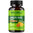 NATURELO Vegetarische DHA und Omega 3 Supplement von Algae und Chia Seed Oil for Heart, Brain and Joint Health - No Fish, Gelatin oder künstliche Süßungsmittel - 60 Gummies