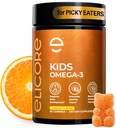 Premium Kids Omega 3 Gummies – Orange Flavor Fischöl für Kinder – Omega 3 Gummi für Kinder – keine Fischbärchen – Gehirn, Augen &amp; Immununterstützung – 2 Monate Versorgung