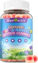 Zafferano Liposomico con Magnesio Glycinate Gummies, Integratore di Zafferano per Bambini & Adulti, con Sacra Basilio Rosmarino, L-teanina, GABA, Omega-3 & Vitamine, Supporto Focus & Brain, Rilassamento, 60Ct