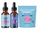 JoySpring SleepBerry Melatonin con Elderberry, supplemento di zafferano e gocce di genio per i bambini