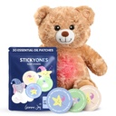 Gemma Joy Sleep Bundle – Baby Sleep Soother Teddy Bear con Cry attivato Heartbeat & Kids Sleep Patches (30 Pack) con Sandalo, Camomilla & Lavender – Melatonin-Free Sleep Aid