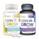 I can Grow Day & Night Bundle for Kids 10+ & Teens | Growth Support with L-Arginin, Colostrum, Magnesium | Nourish Daily + Nighttime Sleep Aid for Maximum Height & Development | 2-Pack