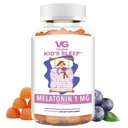VITA GLOBE Kinder schlafen Melatonin Gummies 1mg, Kinder Chewable Melatonin Gummy, Non-GMO, Vegan, Schlafhilfe-Ergänzung, Relieves Occasional Sleeplessness, 60 Count (Pack von 1)