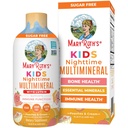 Kinder Liquid Nighttime Multimineral by MaryRuth's | Knochengesundheit | Immunfunktion | Bedtime Supplement | Kinder Vitamine | Magnesium | Vegan | Zucker Free | 30-180 Servierungen | 15.22 fl oz