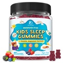 Gummie per bambini con Magnesio Glycinate – Melatonin Supporto per il tempo libero per i bambini – Calma & Relax con L-teanina, GABA, Camomilla & Lemon Balm – Zucchero Free Mixed Berry Flavor, 60 Gummies