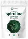 Micro Ingredients Organic Spirulina Pulver, 1lb | Blaugrüne Algen, reich an veganem Protein, Vitaminen & Mineralien | Quelle von natürlichem Chlorophyll & Enzyme | Nicht-GVO, glutenfrei, keine Zusatzstoffe