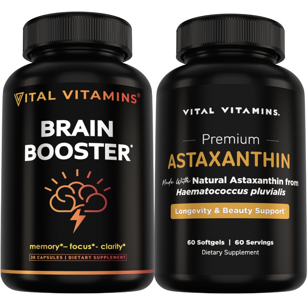 Vitamine vitali Brain Booster 30 ct + Astaxantina 60 ct