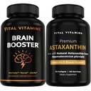 Vitamines vitales Booster cérébral 30 ct + Astaxanthine 60 ct