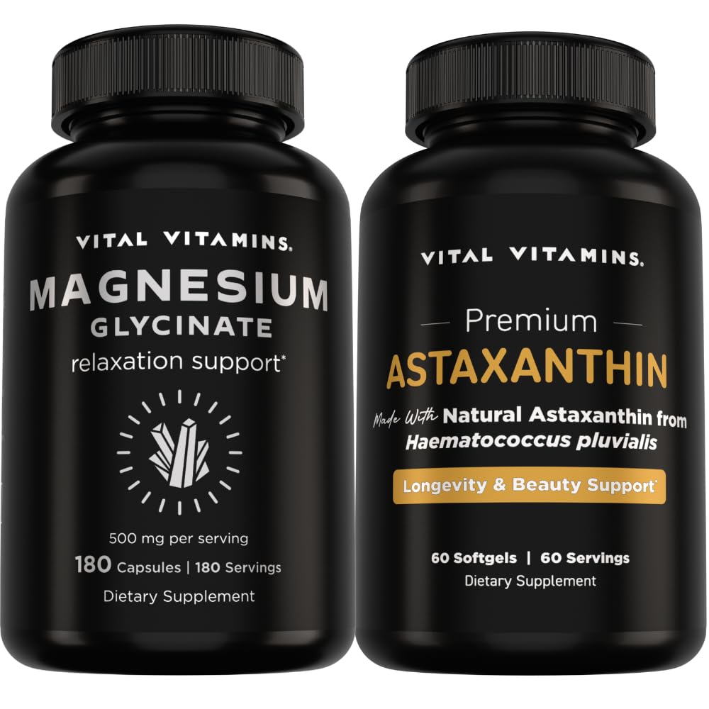Vital Vitamine Magnesium Glycinat 180 ct + Astaxanthin 60 ct