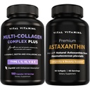Vitamines vitales Multicollagène Plus 150 ct + Astaxanthine 60 ct