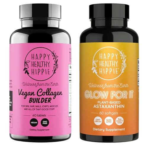Happy Healthy Hippie Glow für es Astaxanthin Ergänzung & Joy-Filled Mood Unterstützung Ergänzung
