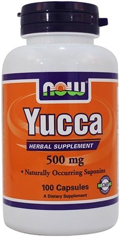 Maintenant, yucca 500mg, 100 Capsules (paquet de 4)