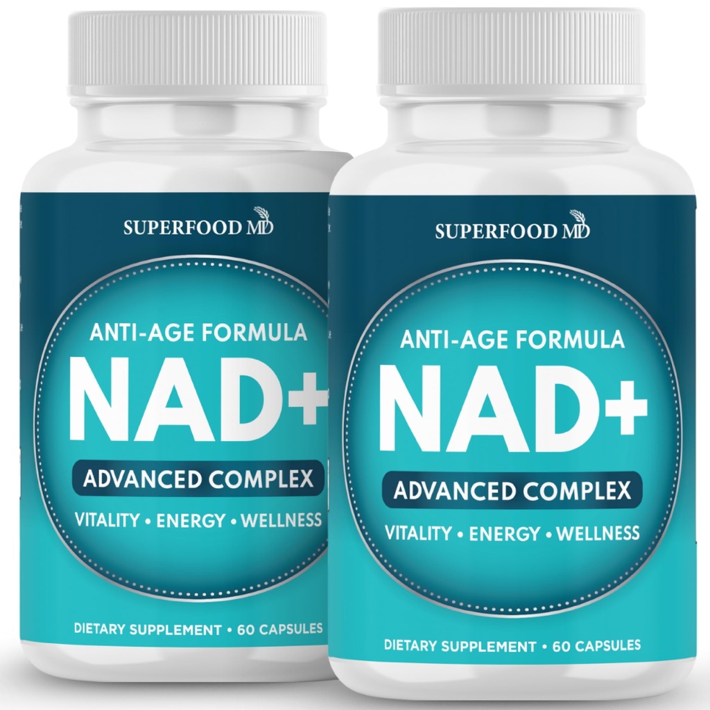 NAD+ Supplement Liposomal + Resveratrol für Damen und Herren, Astaxanthin, CoQ10, Alpha Lipoic Acid, Grüner Tee - 120 Count