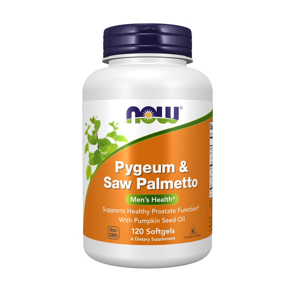 JETZT Nahrungsergänzungsmittel, Pygeum & Saw Palmetto mit Kürbis Seed Oil, Men's Health*, 120 Count(Pack von 1)