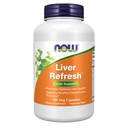 NOW Foods Supplements, Liver Refresh™ with Milk Thistle Extract and unique Herb-Enzyme blend, 180 Veg Capsules