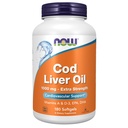 JETZT Nahrungsergänzungsmittel, Cod Liver Oil, Extra Strength 1.000 mg mit Vitaminen A & D-3, EPA, DHA, 180 Softgels