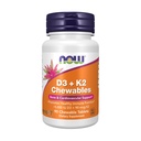 Jetzt Lebensmittel, D3 K2 Chewables, 90 Chewables Tabletten