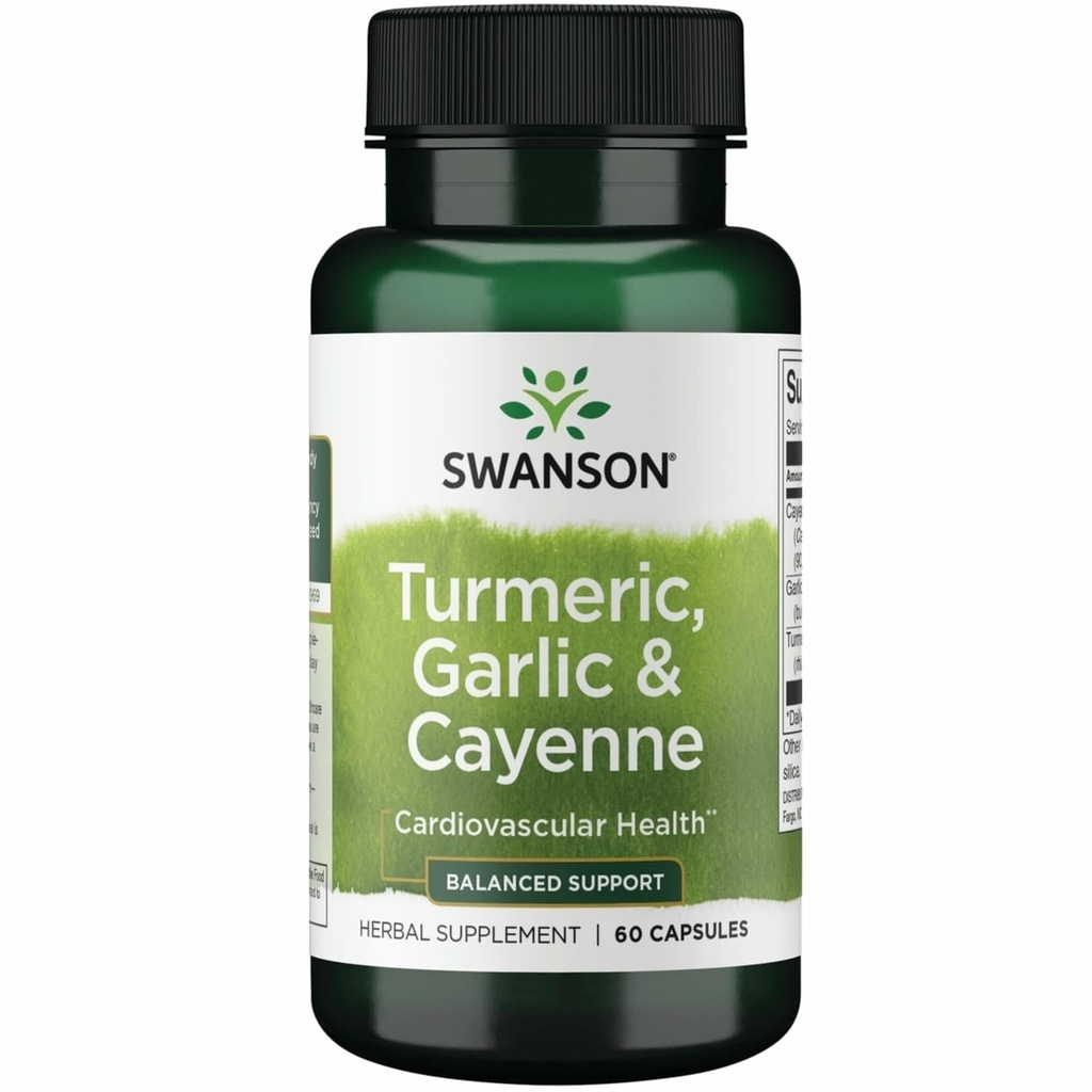 Swanson completo Spectrum Turmeric Aglio & Cayenne 60 capsule
