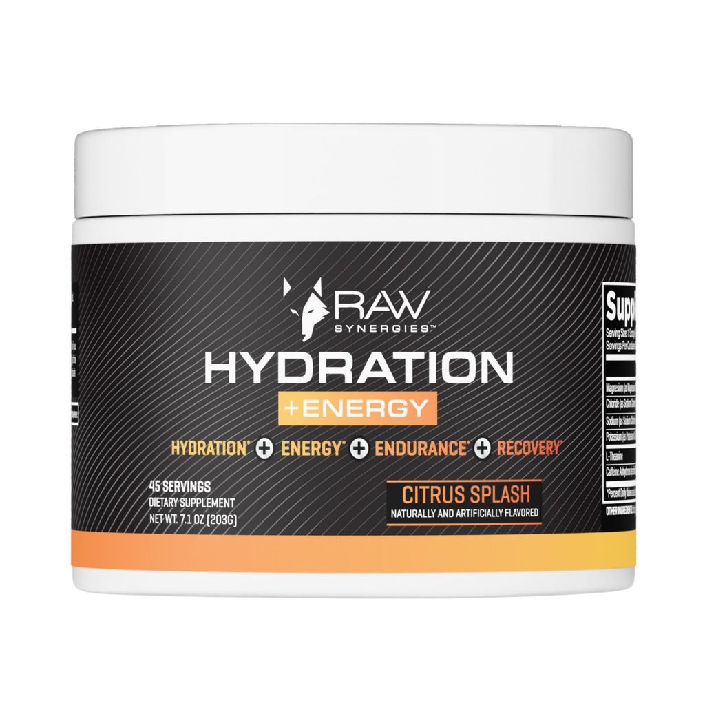Synergies brutes Hydratation + Energy Citrus Splash 45 serv.