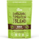 BodyMe Organic Vegan Protein Powder Blend | Raw Cacao | 2.2lb 1kg | UNSWEETENED con 3 Proteine vegetali