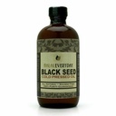 BLACK SEED OIL - 16 oz Glasflasche. 100% Rein und kaltgepresst. Unfiltriert, unverdünnt, Raw. NON-GMO & Vegan Nigella Sativa (Black Cumin). Hexan und Konservierungsstoffe frei. Dark & potent