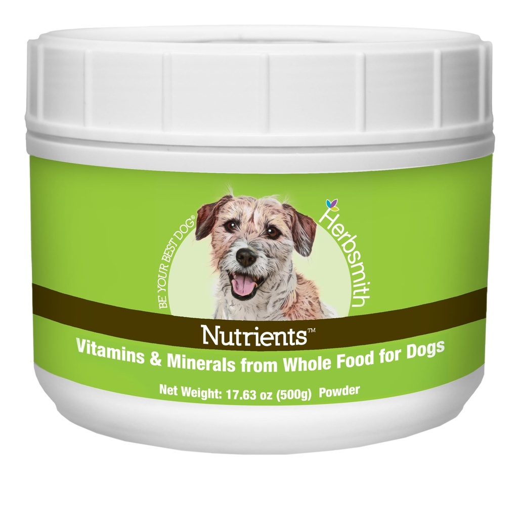 Herbsmith Nutrients Superfood Dog Multivitamin Dotato di vitamine e minerali da Whole Foods Boost Kibble o DIY Raw con antiossidanti per i cuccioli agli anziani - 17.63 oz