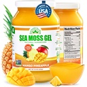 EverSmith Organics - Wildcrafted Irish Sea Moss Gel | Made in USA | Rich in Vitamins & Minerals | Sea Moss Gel Raw | Nutritional Supplement | Mango Anaapple (1 Jar)