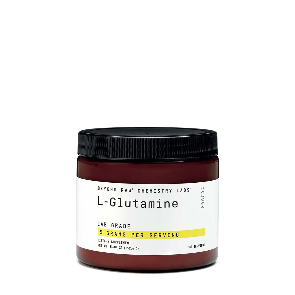 Jenseits von RAW Chemie Labs L-Glutamin-Pulver unterstützt Muskelfunktion, Lab Grade, 30 Portionen