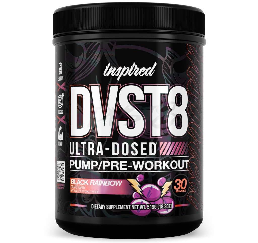 Inspiriertes DVST8 25 Preworkout Pulver - Schwarzer Regenbogen