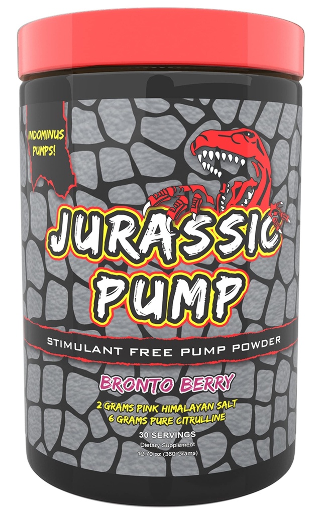 Muscle Pump Powder (Berry) - Nicht-Stimulant Preworkout, Nitric Oxide Booster - 6 Grams Citrulline, 2 Grams Pink Himalayan Salz, Agmatin, Granatapfel Stim Free 30 Portionen