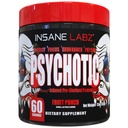 Insane Labz psychotique, poudre pré-entraînement stimulante, énergie latente extrême, focus et endurance avec Beta Alanine, Monohydrate de créatine, DMAE, 60 Srvgs, punch aux fruits