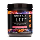 BEYOND RAW LIT V2 Resistenza clinica Pre polvere di allenamento, Hits Harder, Pompe più grandi, Caffeina, L-Citrulline, Creatina, Watermelon, 30 Serve