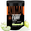 Animal Fury Pre Workout Powder - Mela Verde, 350 mg di caffeina, aminoacidi BCAA, 2g Beta Alanina, Citrullina & tirosina, energia, messa a fuoco, resistenza, resistenza, preallenamento per gli uomini e le donne, 30 Servings