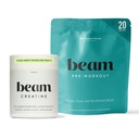 Beam Creatine Monohydrate + Pre Workout Bundle – Forza, Endurance & Muscle Recovery Stack – Clean Energy & Hydration Support, Terze Parti testate per prestazioni di allenamento