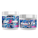 Evogen EVP Xtreme NO Amino K.E.M. Bundle – Poudre de pré-entraînement et pompe EAA/BCAA pour la croissance musculaire, l'hydratation et la performance
