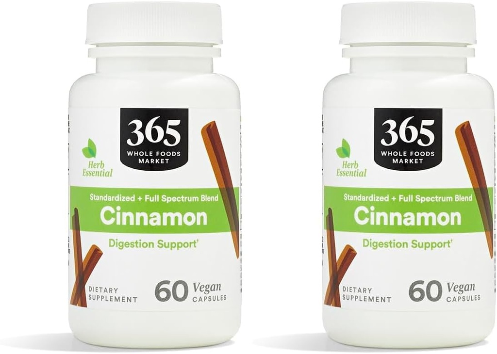 365 Von Whole Foods Market, Cinnamon, 60 Count (Pack von 2)