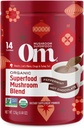 Om Mushroom Superfood Peppermint Hot Chocolate Blend – Cocoa Mushroom Powder con Lion’s Mane, Reishi, Chaga & Turkey Tail – Salute Immune, Focus & Stress Support – 4.44 oz Canister (14 Servings)