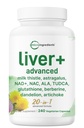 Liver Advanced+, 240 Veggie Kapseln | 20-in-1 Komplex mit Milchdistel, Dandelion, NAD, NAC, ALA, TUDCA, Glutathione, Artichoke, Turmeric, & Astragalus | Non-GMO, Gluten Free