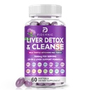 Liver Cleanse Detox & Repair - pflanzliche Leber Unterstützung Milch-Diesel-Ergänzung, 7500 mg Kraft Leber Gesundheit Unterstützung mit Silymarin Artichoke Extract Dandelion Beet TUDCA Choline NAC, 60 Softgels