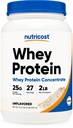 Nutricost Whey Protein Concentrato (Unflavored) 2LBS - Gluten Free & Non OGM