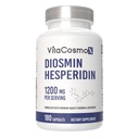 Diosmin Hesperidin 1200 mg Complesso, 180 Capsule, Citrus Bioflavonoidi Estratto di frutta ricco, 100% Vegetariano, Non OGM & Gluten Integratore Diosmin Libero con Max Forza