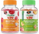 Bikini vitali + curcumina curcuma curcuma bambini, pedine Bundle - Grande degustazione, supplemento di vitamina, senza glutine, GMO libero, pancia masticabile
