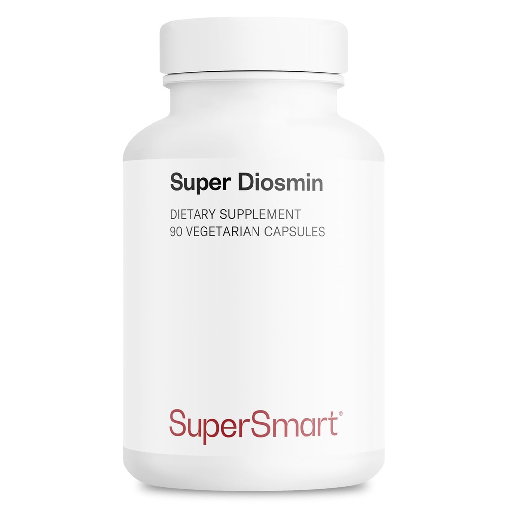 Supersmart - Super Diosmin 900mg pro Tag (gemalte Micronized Diosmin) - Diosmin von Hesperidin - 90% Flavonoid Complex Supplement | Non-GMO & Gluten Free - 90 Vegetarische Kapseln