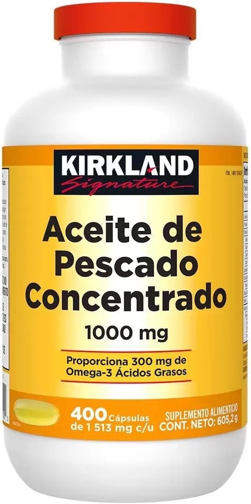 Kirkland Signature Huile de poisson 1000mg, 400 Compte