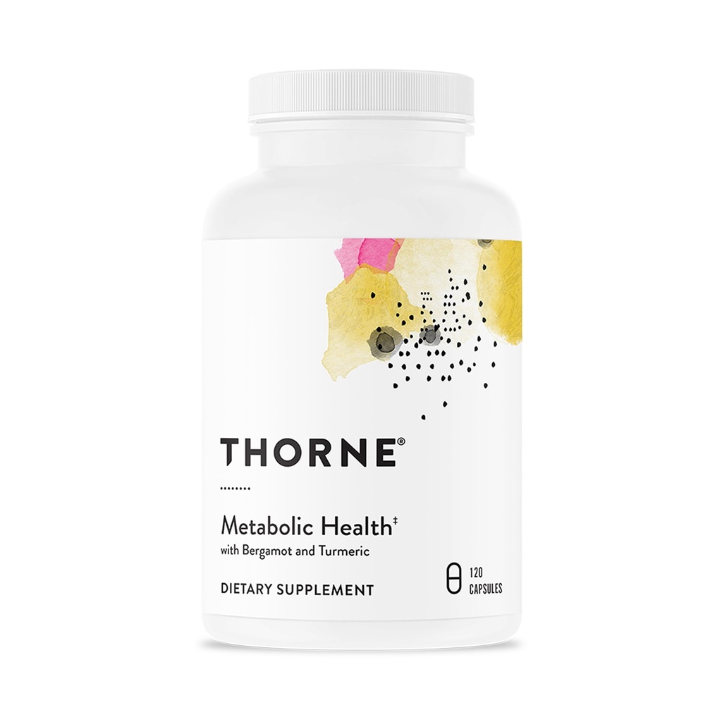 THORNE - Santé métabolique - Bergamot & Curcumin Phytosome supplément pour aider à la gestion du poids - soutient le métabolisme des graisses saines pour promouvoir un foie sain* - Certifié par un tiers - 120 capsules